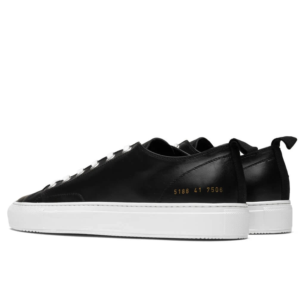 Common Projects Tournament Low Leather - Black/White 5 Common Projects Tournament Low Leather - Black/White - Image 3