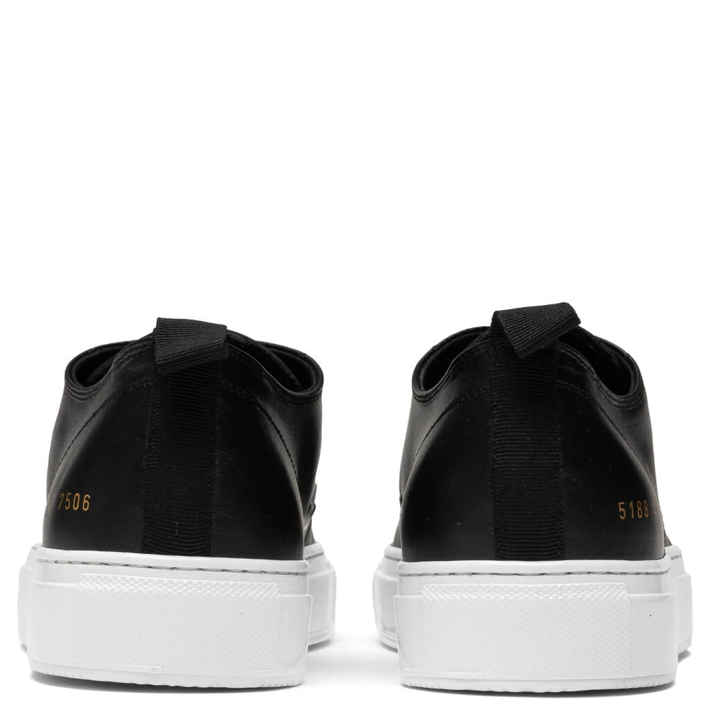 Common Projects Tournament Low Leather - Black/White 6 Common Projects Tournament Low Leather - Black/White - Image 4