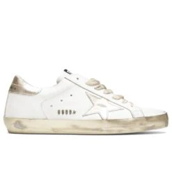 Golden Goose Super-Star Sneakers - White/Gold