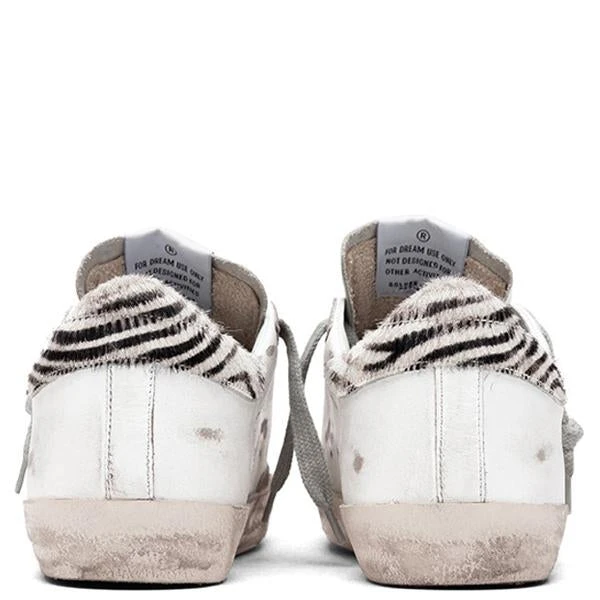 Golden Goose Women's Super-Star Sneakers - White/Metal Silver/Pony Ziger 6 Golden Goose Women's Super-Star Sneakers - White/Metal Silver/Pony Ziger - Image 4