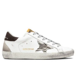 Golden Goose Women's Super-Star Sneakers - White/Black/Zebra/Coffee