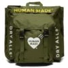 Military Rucksack - Olive 2 Military Rucksack - Olive -Feature Clothing human made military rucksack olive hm19gd035 olv os