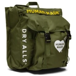 Military Rucksack - Olive -Feature Clothing human made military rucksack olive hm19gd035 olv os 2
