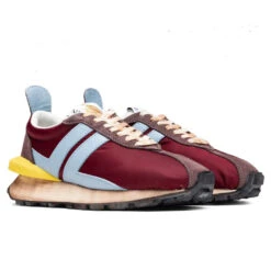 Lanvin Nylon Running Sneaker - Burgundy/Light Blue -Feature Clothing lanvin nylon running sneaker burgundylight blue 2