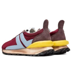 Lanvin Nylon Running Sneaker - Burgundy/Light Blue -Feature Clothing lanvin nylon running sneaker burgundylight blue 3