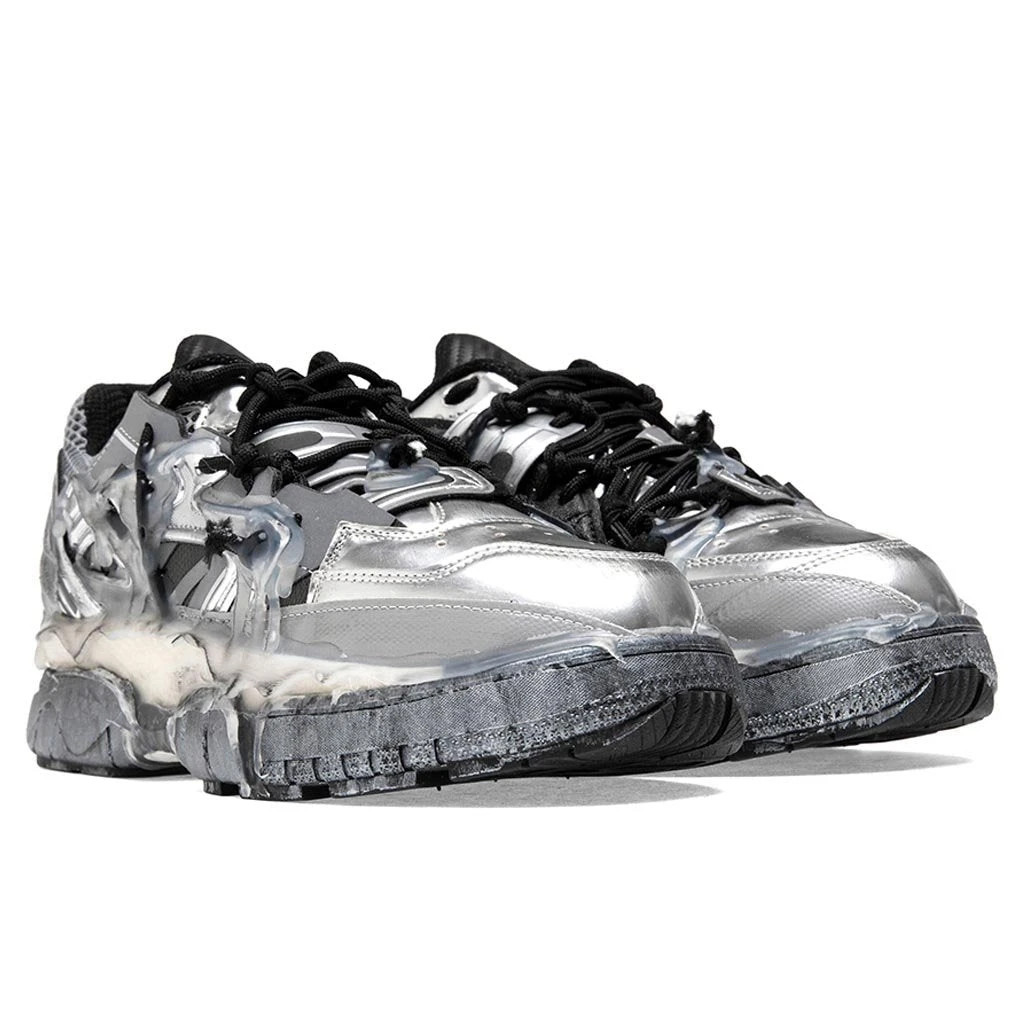Maison Margiela Fusion Sneaker Low Top - Silver/Black 4 Maison Margiela Fusion Sneaker Low Top - Silver/Black - Image 2