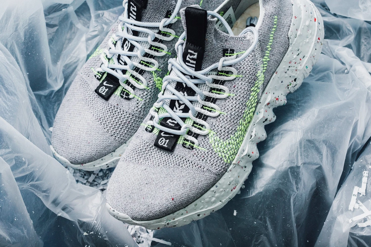 Nike Space Hippie 01 "This Is Trash" - Grey/Volt Glow 10 Nike Space Hippie 01 "This Is Trash" - Grey/Volt Glow - Image 8