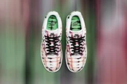 Nike Women's Air Force 1 Low "Black Tie Dye" - White/Green Strike 10 Nike Women's Air Force 1 Low "Black Tie Dye" - White/Green Strike -Feature Clothing nike womens air force 1 low black tie dye whitegreen strike 4