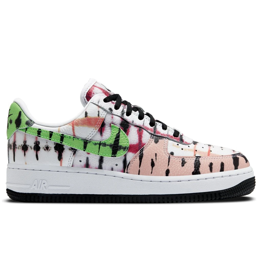 Nike Women's Air Force 1 Low "Black Tie Dye" - White/Green Strike 3 Nike Women's Air Force 1 Low "Black Tie Dye" - White/Green Strike