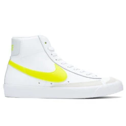 Nike Women's Blazer Mid '77 - White/Lemon Venom/Pure Platinum/Fossil