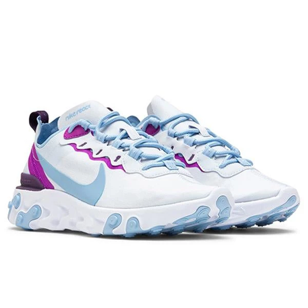Nike Women's React Element 55 - Football Grey/Psychic Blue 4 Nike Women's React Element 55 - Football Grey/Psychic Blue - Image 2