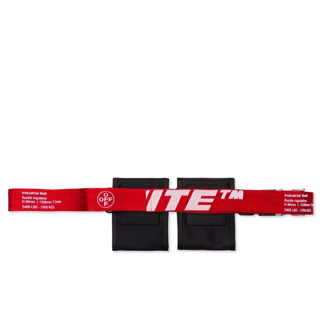 EQ Two Pocket Fannypack - Black/Red 5 EQ Two Pocket Fannypack - Black/Red - Image 3