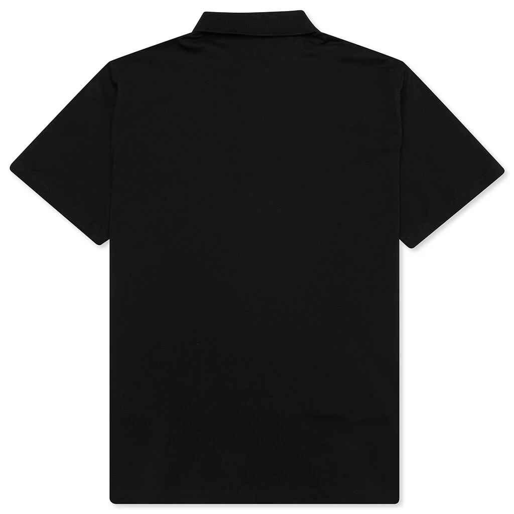 Pleasures Ribs Polo Shirt - Black 4 Pleasures Ribs Polo Shirt - Black - Image 2