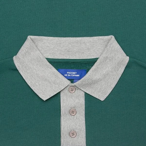 L/S Polo Shirt - Green 4 L/S Polo Shirt - Green - Image 2