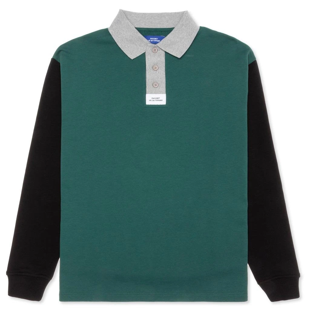 L/S Polo Shirt - Green 3 L/S Polo Shirt - Green