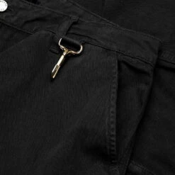 Herringbone Cotton Cargo Pants - Black -Feature Clothing reese cooper herringbone cotton cargo pants black 4