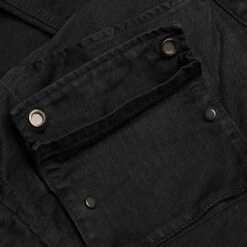 Herringbone Cotton Cargo Pants - Black -Feature Clothing reese cooper herringbone cotton cargo pants black 5