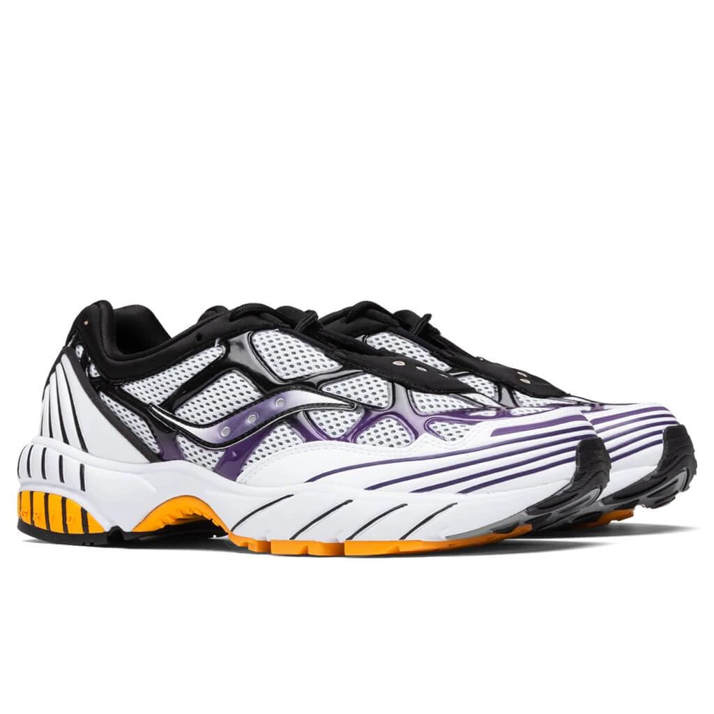 Saucony Grid Web - White/Purple/Yellow 4 Saucony Grid Web - White/Purple/Yellow - Image 2