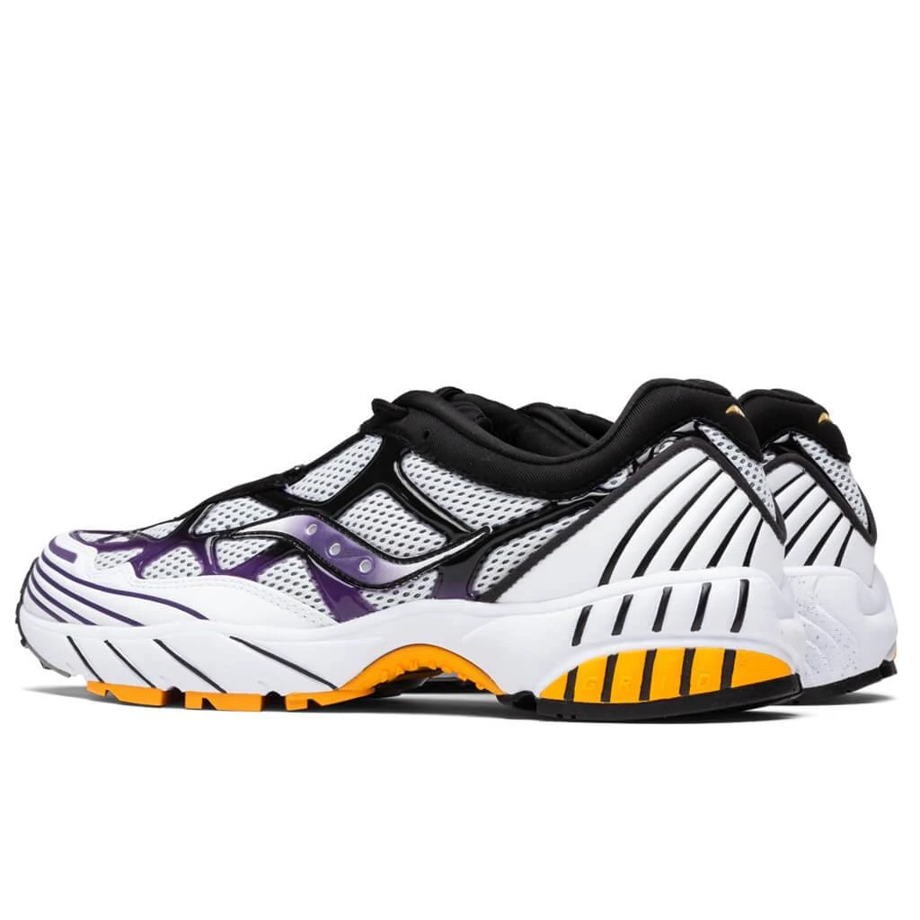 Saucony Grid Web - White/Purple/Yellow 5 Saucony Grid Web - White/Purple/Yellow - Image 3