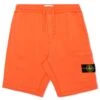 Stone Island Jersey Logo Fleece Shorts - Lobster Red -Feature Clothing stone island jersey logo fleece shorts lobster red
