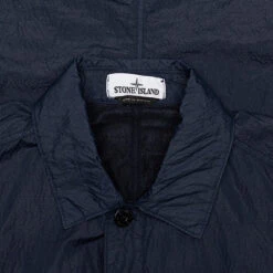 Stone Island Over Shirt Logo Patch Jacket - Marine Blue -Feature Clothing stone island over shirt logo patch jacket marine blue 3