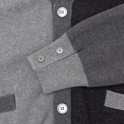 Milano Stitch V-Neck Cardigan - Grey 9 Milano Stitch V-Neck Cardigan - Grey -Feature Clothing thom browne milano stitch v neck cardigan grey 4