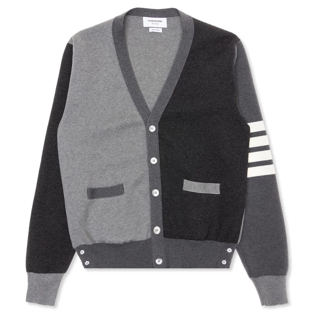 Milano Stitch V-Neck Cardigan - Grey 3 Milano Stitch V-Neck Cardigan - Grey