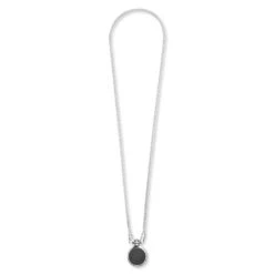 Tom Wood Finn Pendant Onyx - 925 Sterling Silver