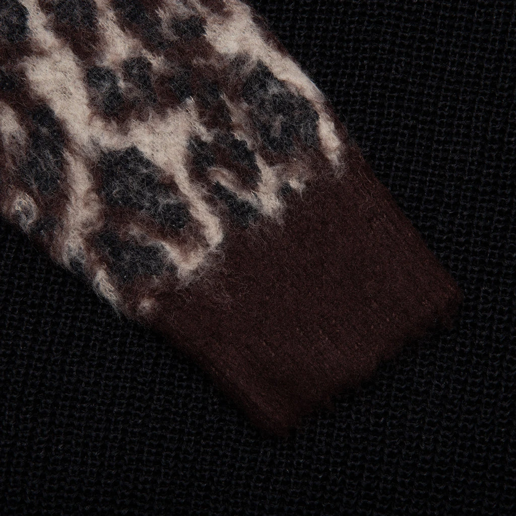 Leopard Cardigan - Brown/Black 6 Leopard Cardigan - Brown/Black - Image 4