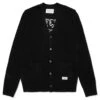 Classic Cardigan 'Type 2' - Black 2 Classic Cardigan 'Type 2' - Black -Feature Clothing wacko maria classic cardigan type 2 black